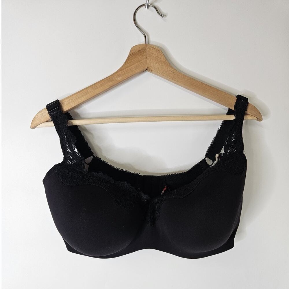 NWT Le Mystere 965 Brandy Black Dream Lace Tisha T-shirt Bra 38H